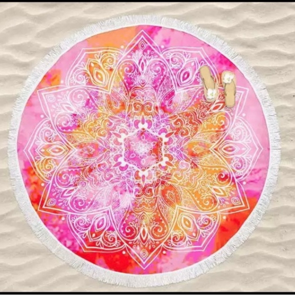 Beach Rounds, Multicolor, 65" Diameter - Picture 4 of 6